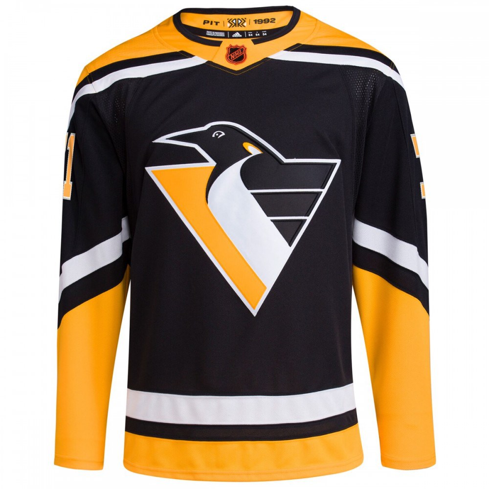 Evgeni Malkin Pittsburgh Penguins adidas Reverse Retro 2.0 Authentic Player Jersey - Black-Pro Kit Vault | Brand New 26/27 Sports Jerseys